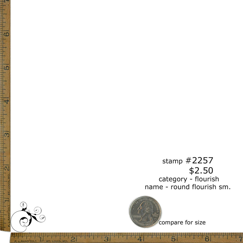 #2257 - Round Flourish Sm. - Flourish